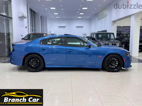 🔥🔥 دودج تشارجر سكات باك 2022 أزرق: قوة أمريكية خالصة بأداء لا يصدق! فل أوبشن، تأمين طويل!