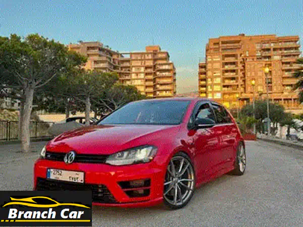 فولكس فاجن جولف R 2015 بيضاء - أعلى فئة نظيفة جداً | سقف بانوراما ومواصفات كاملة