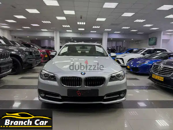 BMW 520i 2015 فضي: فخامة وأداء متميز | 99,000 كم | 5,900 ر.ع عماني...