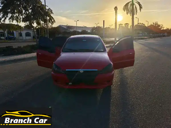 كيا ريو 2001 حمراء 1200cc - سيارة العائلة الأصلية بمرور...