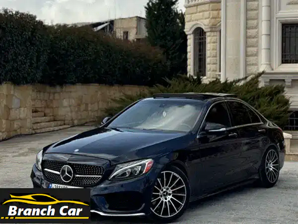 امتلك فخامة الأحلام! 🌟 مرسيدس C300 2015 AMG بانوراما...