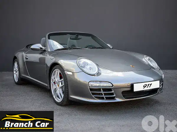 بورش 911 كاريرا 4S كابريوليه 2009 للبيع - لون رمادي...
