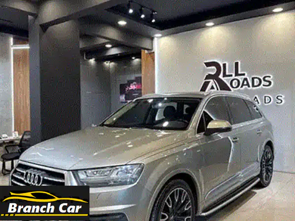 امتلك الفخامة الآن: أودي Q7 S-Line 2017 وكالة عمان | صيانة كاملة وعداد قليل | جاهزة لعائلتك