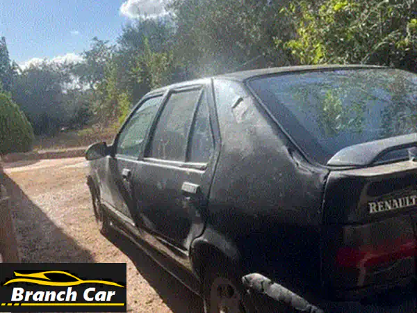 فرصة ذهبية لعشاق المشاريع! رينو 19 موديل 1991 (انقاض) - دواليب وبطارية بحالة ممتازة في عكار