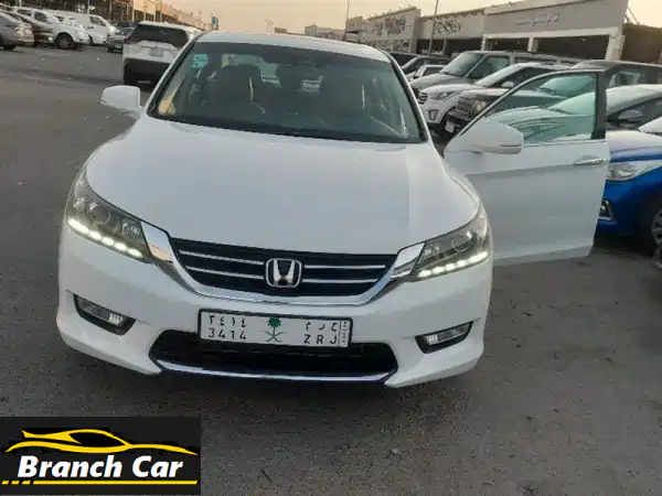 هوندا أكورد 2014 | فل كامل أبيض | بحالة الوكالة في جدة |...