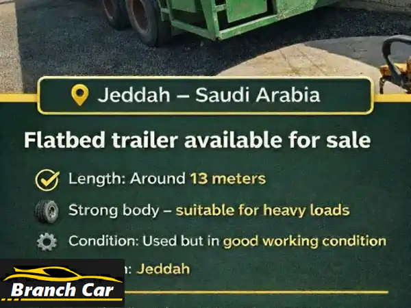 فرصة بجدة: مقطورة ساب 13 متر للأحمال الثقيلة |...