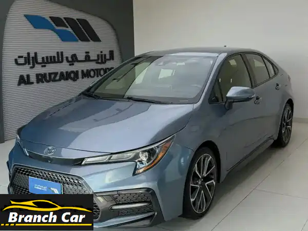 تويوتا كورولا 2020 SE وارد: فخامة الأزرق،...