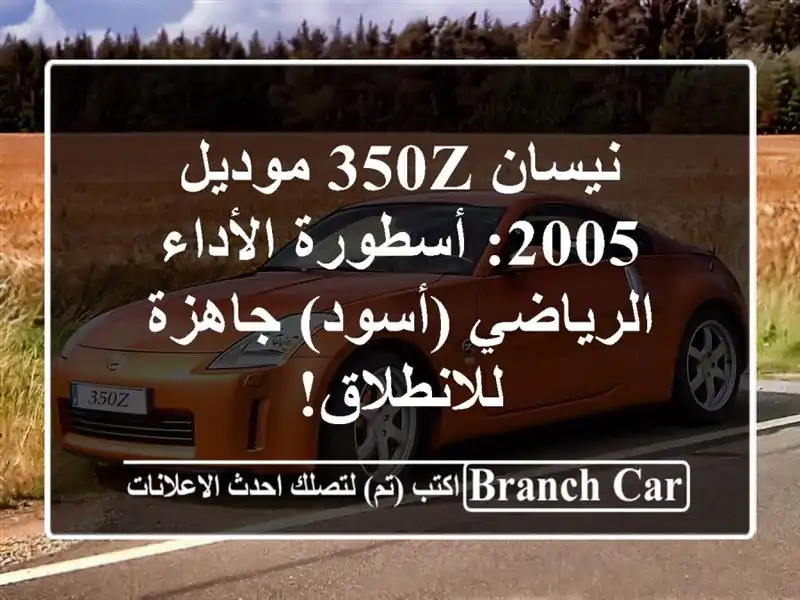 نيسان 350Z موديل 2005: أسطورة الأداء الرياضي (أسود)...