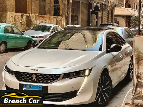بيجو 508 GT Line 2022 | فخامة مالك أول، جلد أحمر، تأمين...
