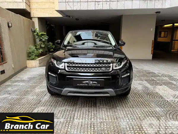 رينج روفر إيفوك HSE 2018 فخامة سوداء كاملة المواصفات...