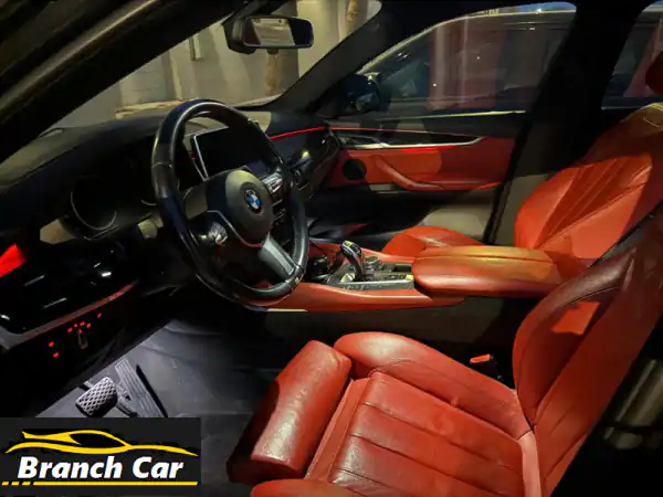 BMW X6 2015 فل كامل أسود للبيع | V6 توين توربو وصيانة شاملة حديثة
