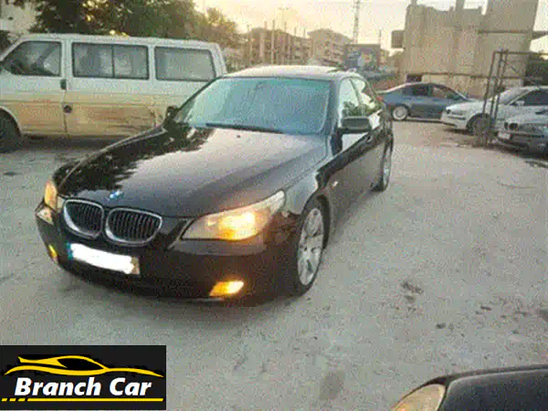 فرصة لا تعوض! بي ام دبليو الفئة الخامسة E60 2004 (520i) - مصروف رائع، ميكانيك 2026، تسجيل مجاني ورقم مميز!