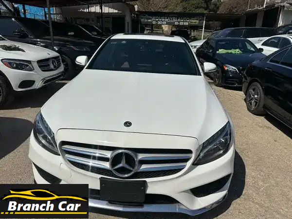 مرسيدس C300 2018 AMG: فخامة كاليفورنيا - أبيض وأحمر...