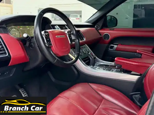 رنج روفر سبورت موديل 2014 سوبر تشارج ثمانية سلندر، مواصفات خليجي، فل أبشن. ممشى المحرك 340 ألف كم. .