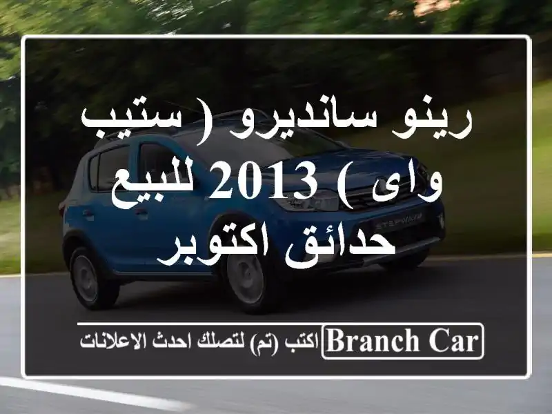 رينو سانديرو ( ستيب واى ) 2013 للبيع حدائق اكتوبر