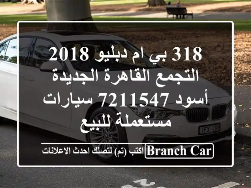 318 بي ام دبليو 2018 التجمع  القاهرة الجديدة أسود 7211547...