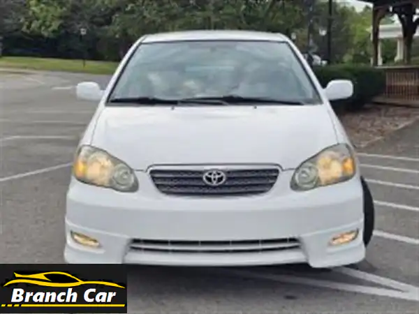 فرصة لا تتكرر! تويوتا كورولا S 2007 – أبيض، 75 ألف كم،...
