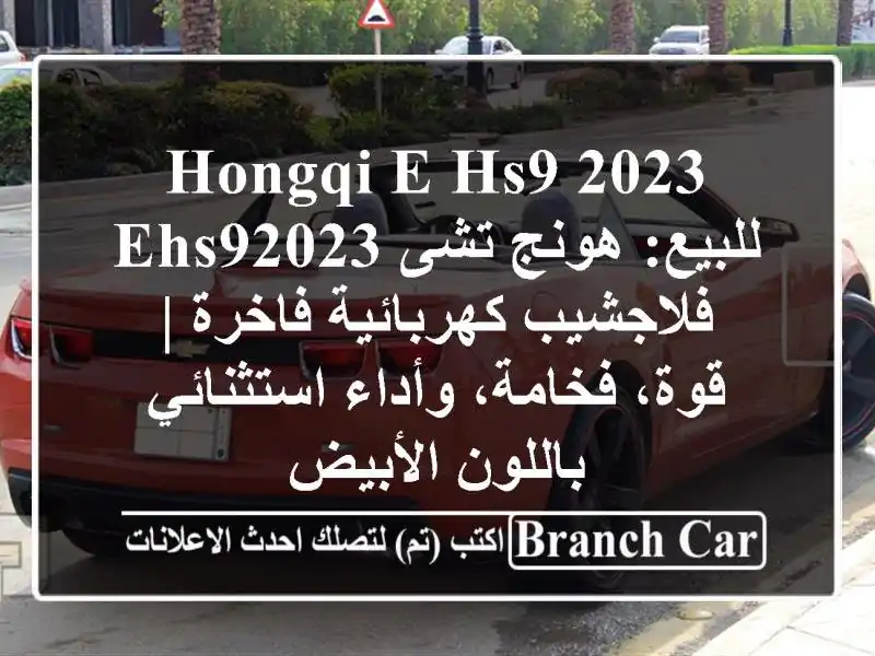 HONGQI E-HS9 2023 للبيع: هونج تشى EHS92023 فلاجشيب كهربائية فاخرة...