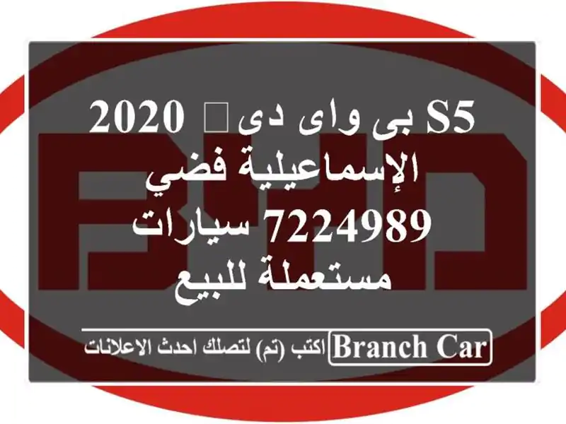 S5 بى واى دى‬ 2020 الإسماعيلية فضي 7224989  سيارات مستعملة للبيع