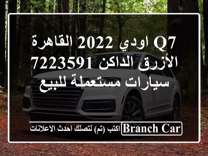 Q7 اودي 2022 القاهرة الأزرق الداكن 7223591  سيارات...