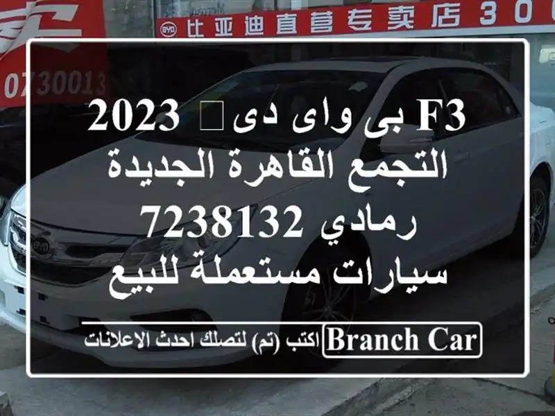 F3 بى واى دى‬ 2023 التجمع  القاهرة الجديدة رمادي 7238132...