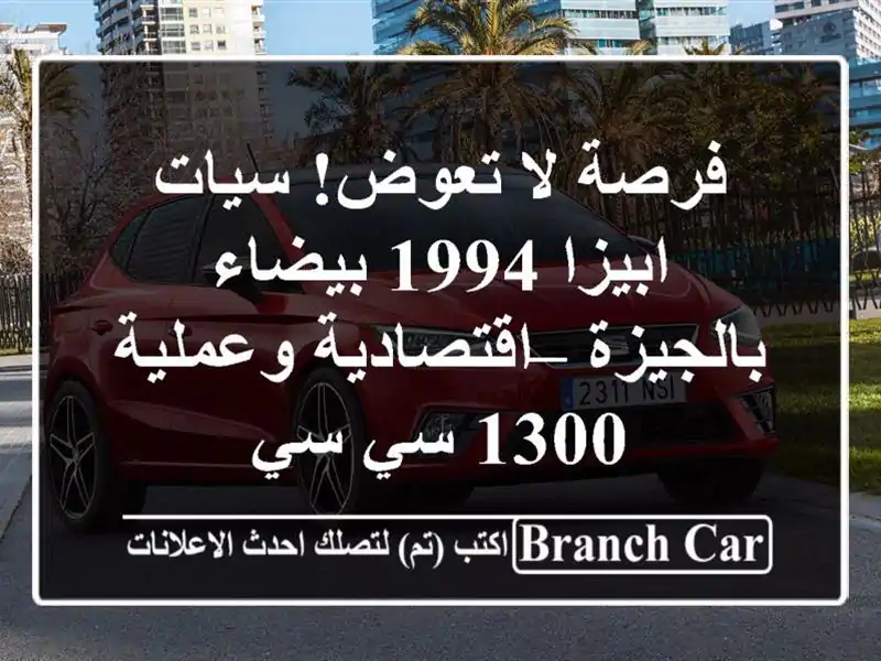 فرصة لا تعوض! سيات ابيزا 1994 بيضاء بالجيزة –...
