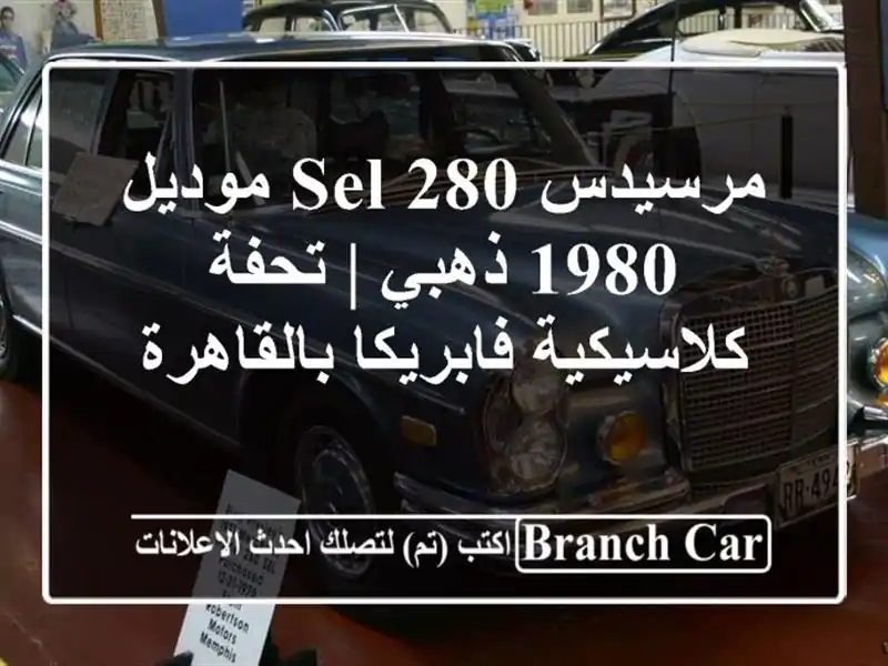 مرسيدس SEL 280 موديل 1980 ذهبي | تحفة كلاسيكية...