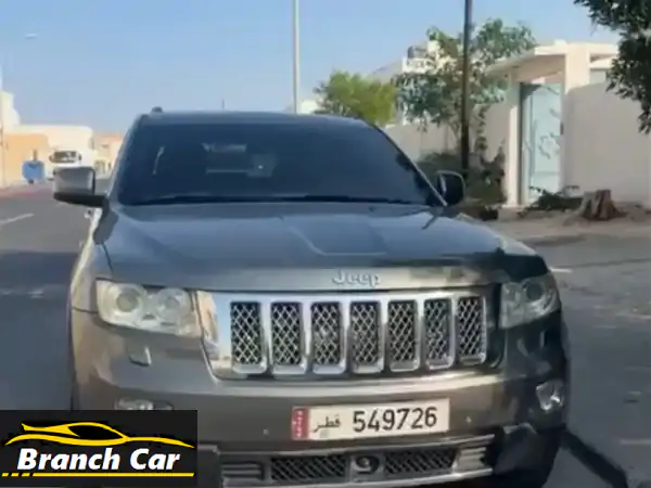 جيب جراند شروكي أوفرلاند 2012 V8 (5.7L) فل أوبشن للبيع بالدوحة | عزل حراري 70% | سعر 28 ألف ريال (قابل للتفاوض)