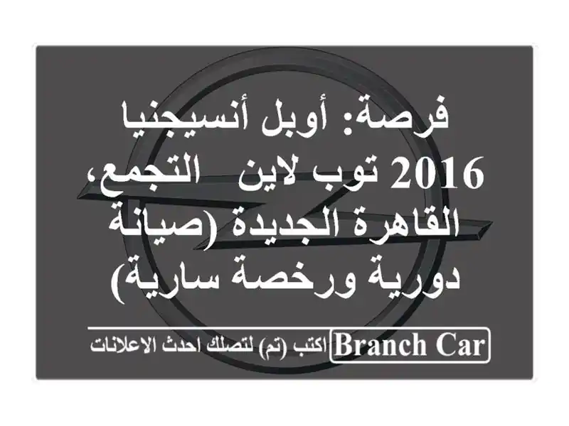 فرصة: أوبل أنسيجنيا 2016 توب لاين - التجمع،...