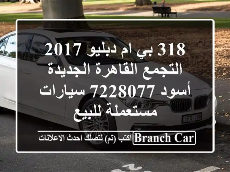 318 بي ام دبليو 2017 التجمع  القاهرة الجديدة أسود 7228077...