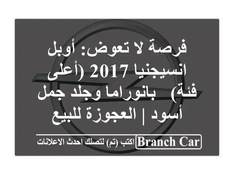 فرصة لا تعوض: أوبل انسيجنيا 2017 (أعلى فئة) -...