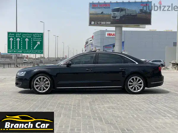 أودي A8 2015 سوداء فخمة للبيع | كاملة المواصفات | تجربة قيادة لا تُنسى في البحرين