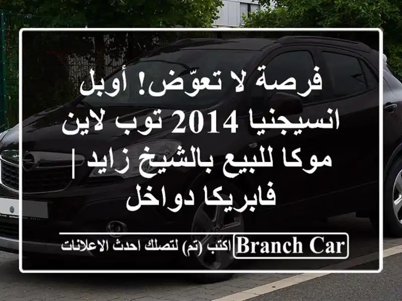 فرصة لا تعوّض! أوبل انسيجنيا 2014 توب لاين موكا...