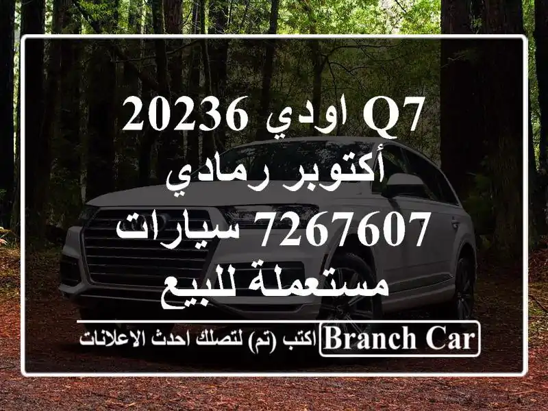 Q7 اودي 20236 أكتوبر رمادي 7267607  سيارات مستعملة للبيع