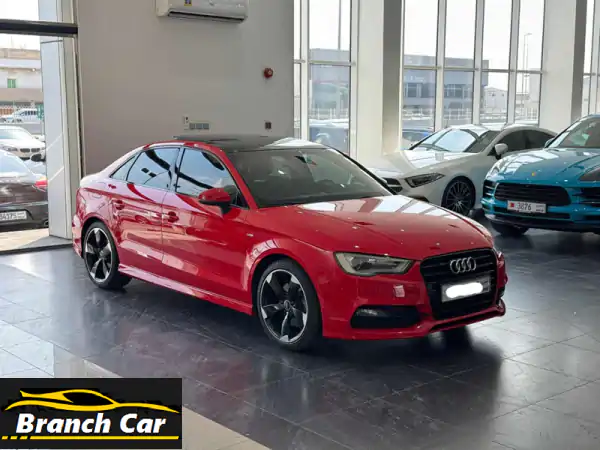 audi a3 s line 2015 (red) mileage 127100 km, full option alloy wheel, leather seats, cruise ...