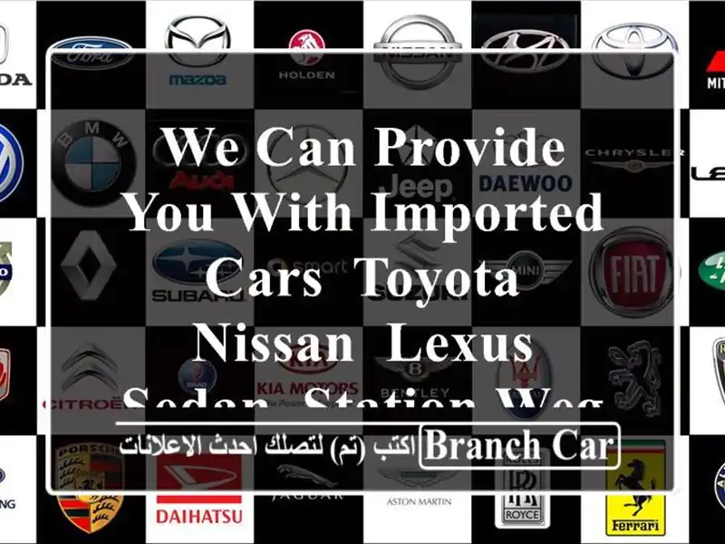 we can provide you with imported cars, toyota, nissan, lexus, sedan/ station wegon accident or non .