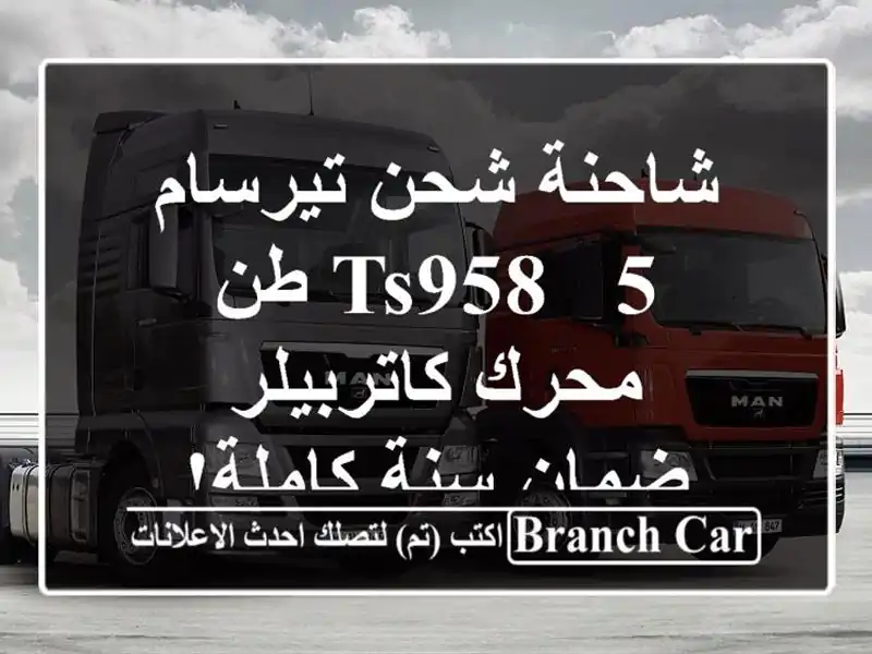 شاحنة شحن تيرسام TS958 - 5 طن - محرك كاتربيلر - ضمان...