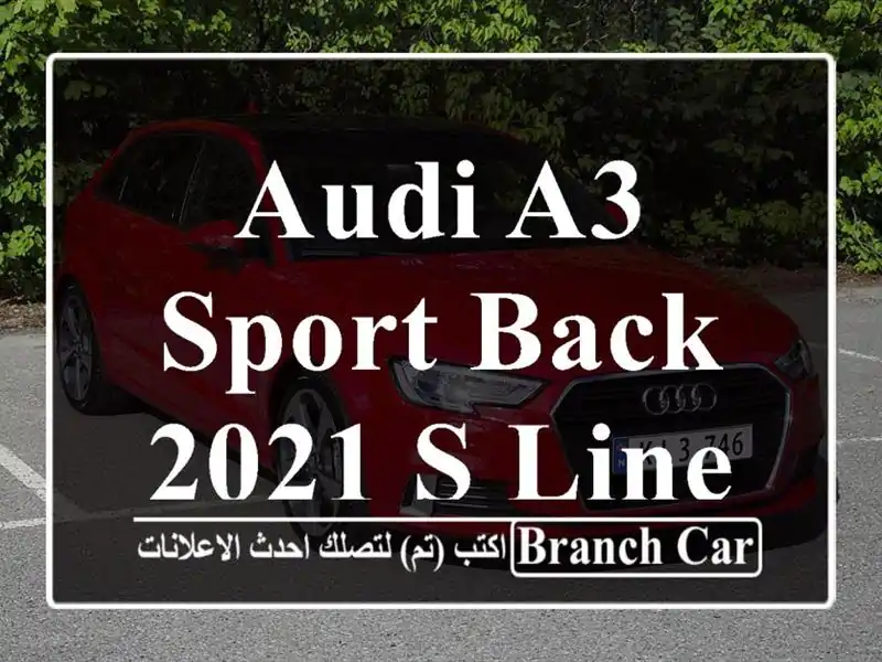 Audi A3 Sport Back 2021 S Line