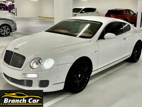 BENTLEY CONTINENTAL GT SPEED W12 COUPE 2009 LOW MILEAGE CLEAN WHITE SERVICED MUST SEE NOW