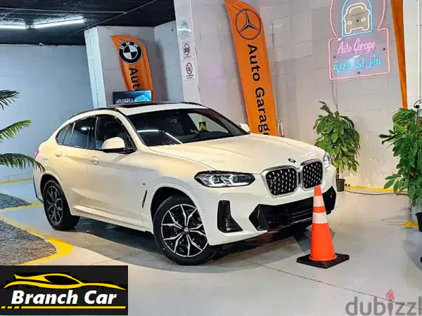 افضل سعر في مصر  BMW X4 m sport 2024 زيرووو ابيض فرش جلد احمرر