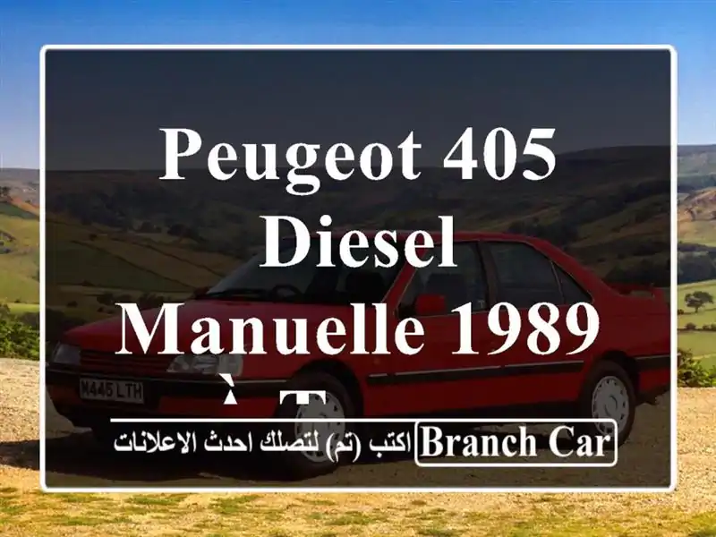 Peugeot 405 Diesel Manuelle 1989 à Tanger