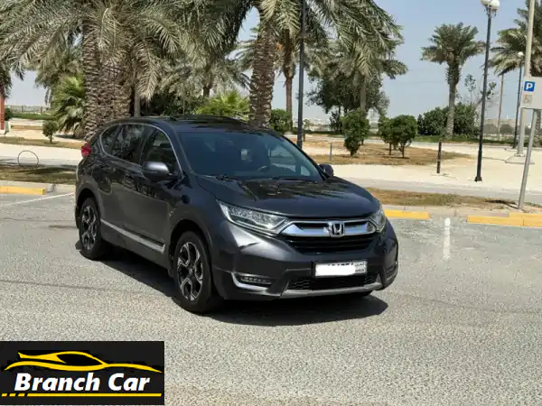 honda crv  touring 2018 (grey) mileage 84600 km, full option alloy wheel, sensors, bluetooth, ...