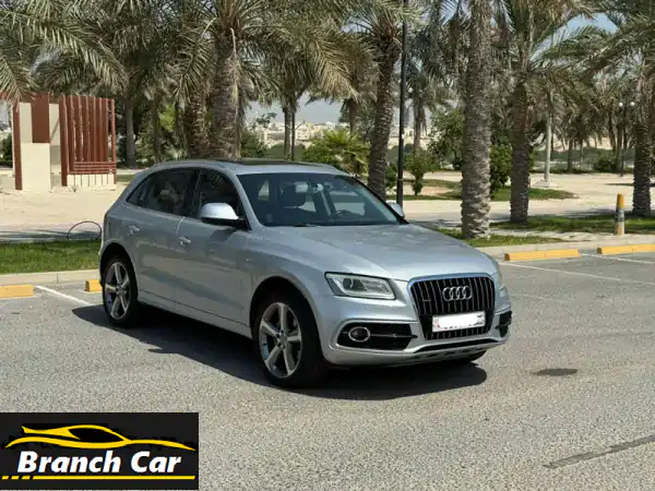 audi q5/2014 (silver) mileage 195600 km, full option alloy wheel, sensors, bluetooth, leather ...