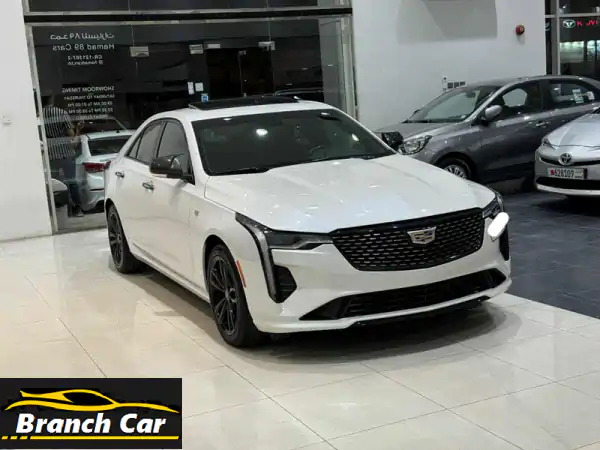 cadillac ct4/2020 (white) mileage 49550 km, full option alloy wheel, sensors, bluetooth, cruise ...