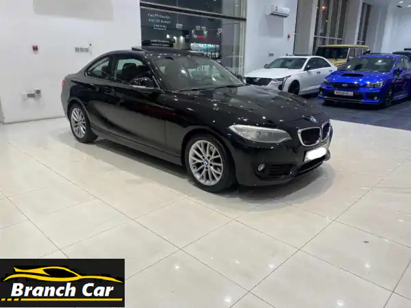 bmw 220 i 2014 (black) mileage 211000 km, full option alloy wheel, sensors, sun roof, camera, ...