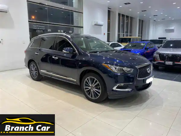 infiniti qx  60/2019 (blue) mileage 87850 km, full option alloy wheel, sensors, bluetooth, cruise .