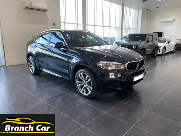 bmw x6 xdrive 35 i 2018 (blue) mileage 91100 km, full option alloy wheel, sensors, bluetooth, cruise