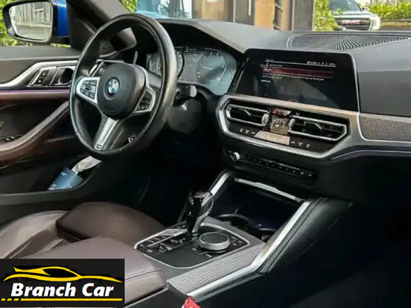 8 bmw 420 i mkit 2022 وارد الناغي فل كامل فتحة سقف كبيرة رادار تنبيه خروج عن المسار تنبيه ما قبل ...