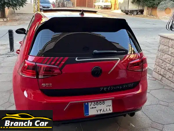 فولكس فاجن جولف GTI 2017 (MK7.5 Look) - حمراء نارية...