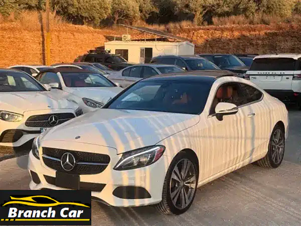 مرسيدس C300 كوبيه 2017 | أبيض مميز | فل كامل | 82 ألف ميل...